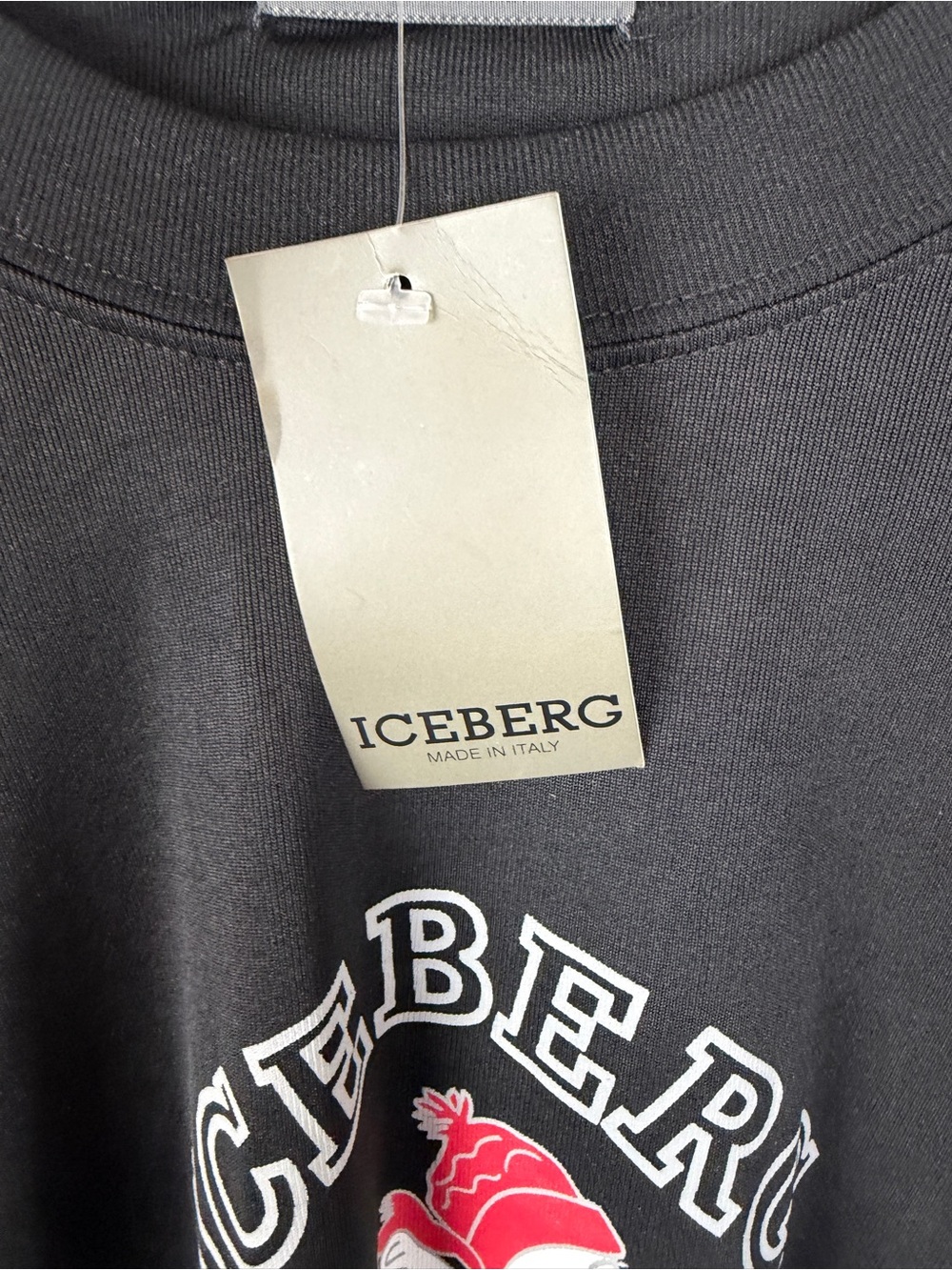 Iceberg NWT Snoopy Black Long Sleeve Shirt Made In Italy - Picture 6 of 7